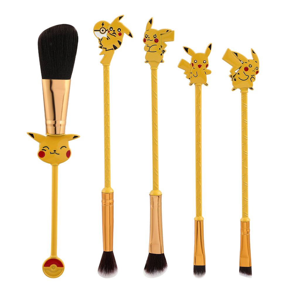 Beauty Makeup Foundation - 5pcs/set Pokemon Pikachu Makeup Brushes Powder