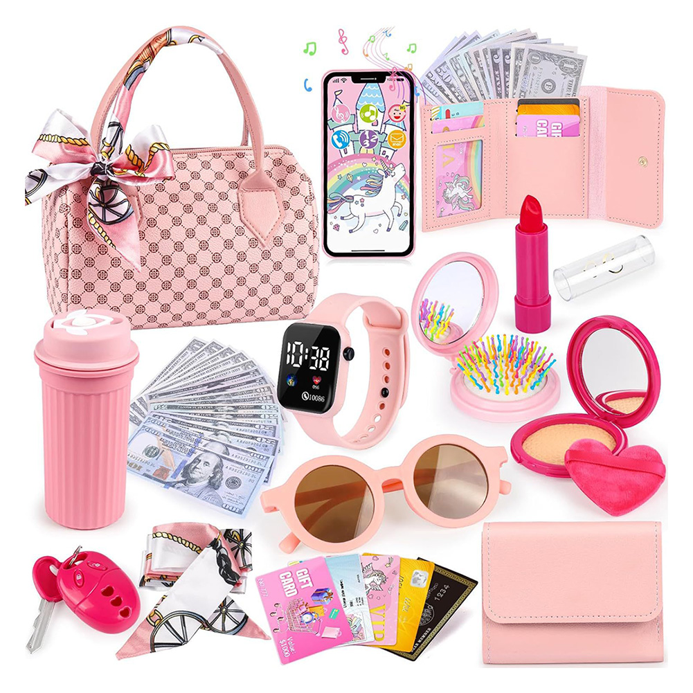 Beauty Makeup For Kids - Little Girls Play Purse Princess Gifts