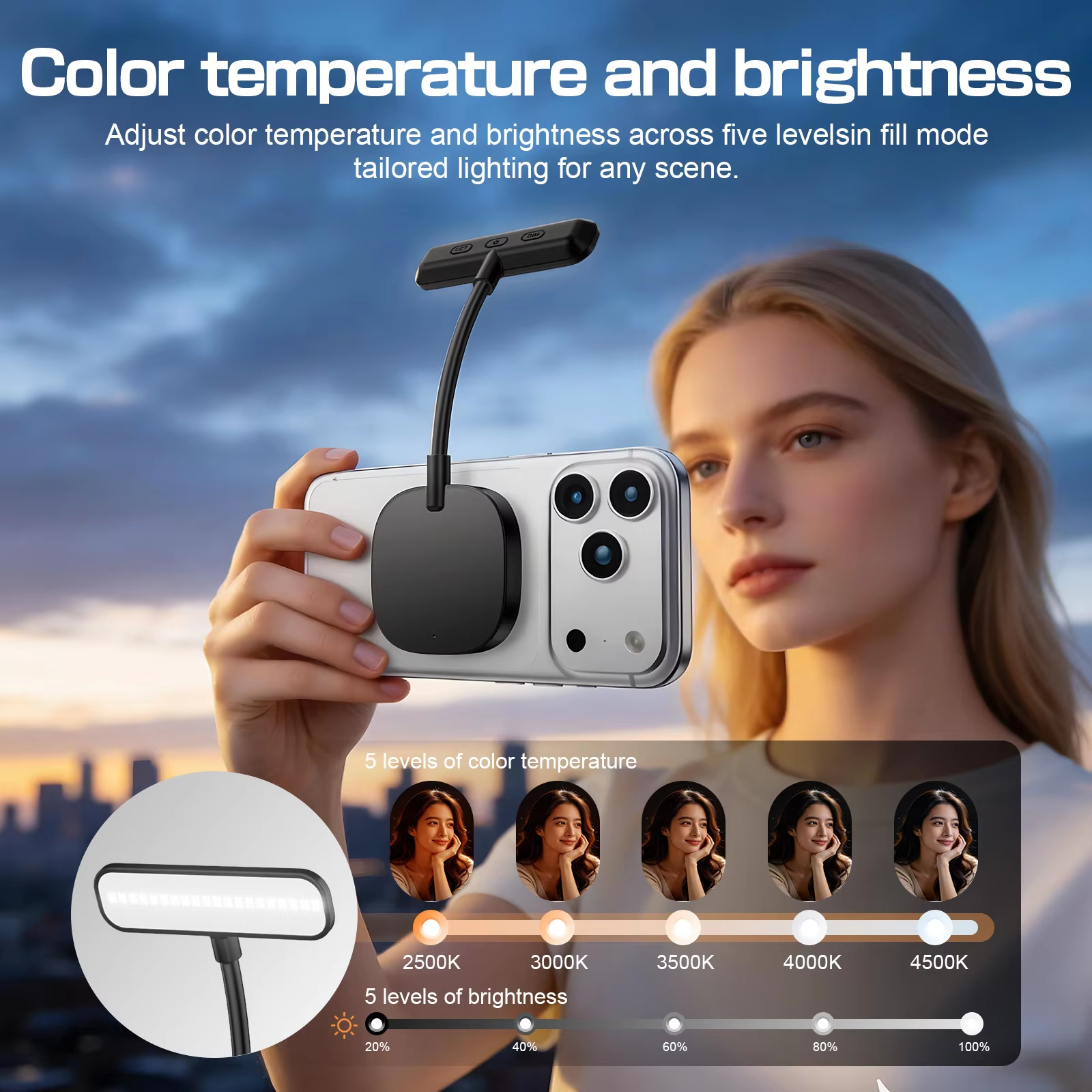 Beauty - Makeup - Eyes - Magnetic Gooseneck LED Fill Light 3