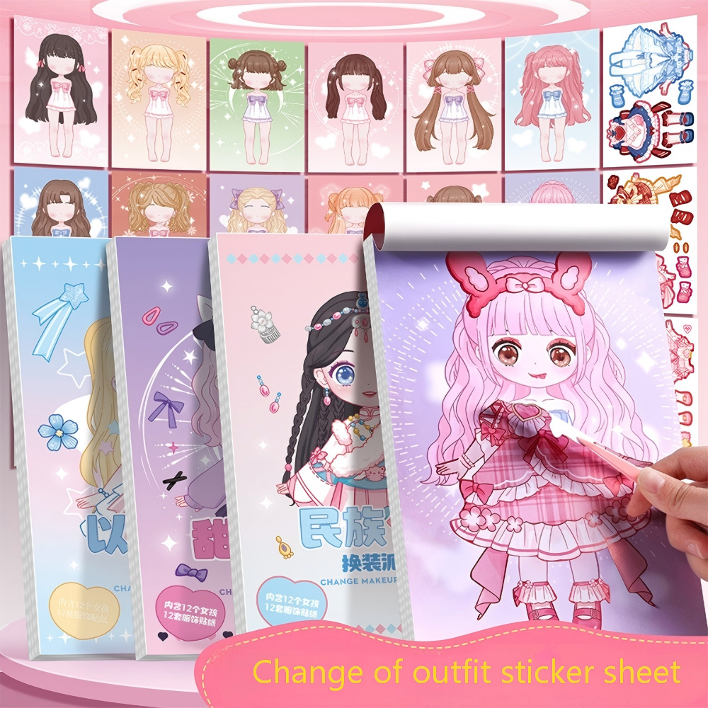 Super Cute Dress Up Stickers f – Beauty Makeup For Kids recenzja i cena