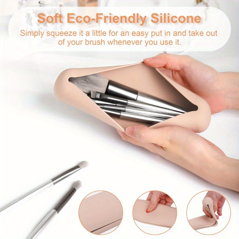 Travel Makeup Brush Holder,Sil – Beauty Makeup Face recenzja i cena