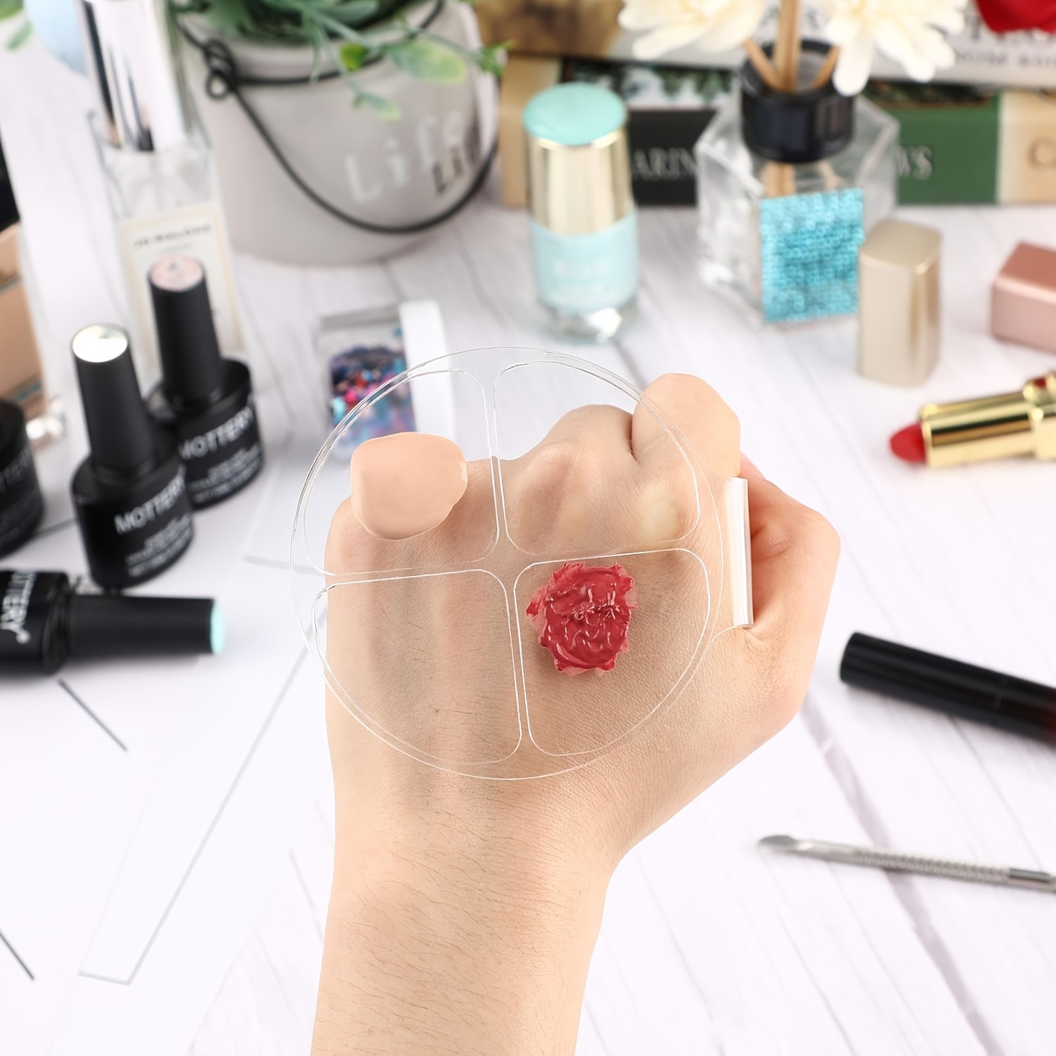 1 Clear Acrylic Makeup Mixing  – Beauty And Makeup recenzja i cena