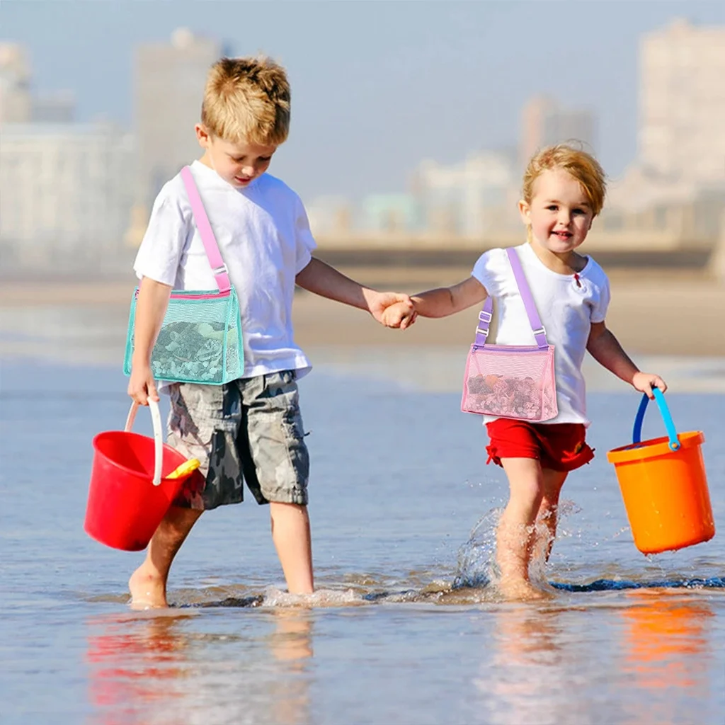 Foldable Beach Mesh Bag Childr – Beauty Makeup For Kids recenzja i cena