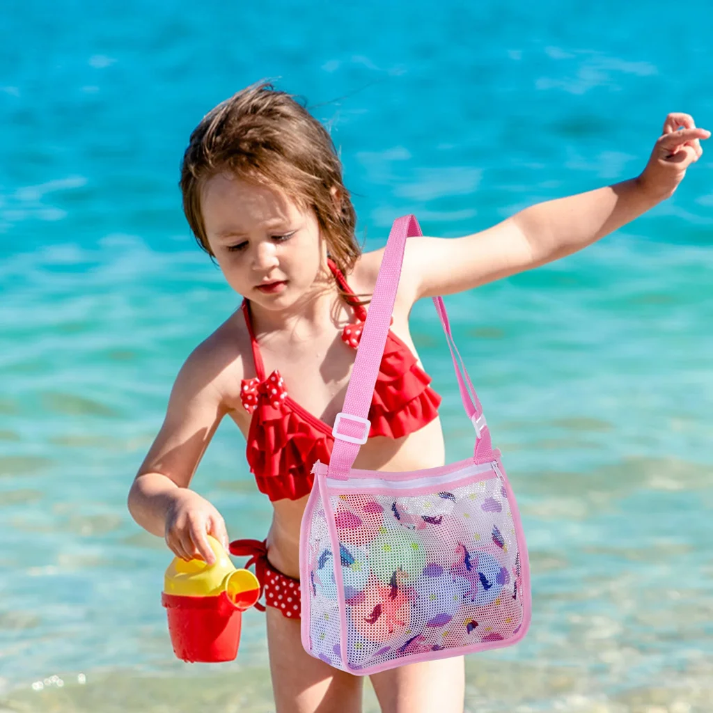 Foldable Beach Mesh Bag Childr – Beauty Makeup For Kids recenzja i cena