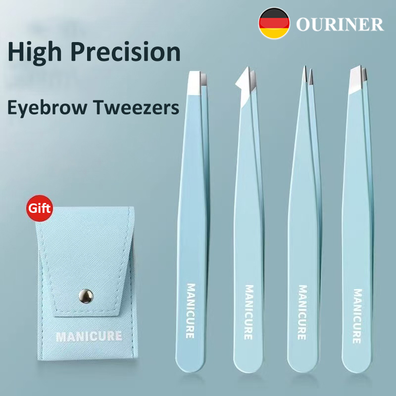 4 Pcs Colorful Eyebrow Tweezer – Beauty - Makeup - Eyes recenzja i cena