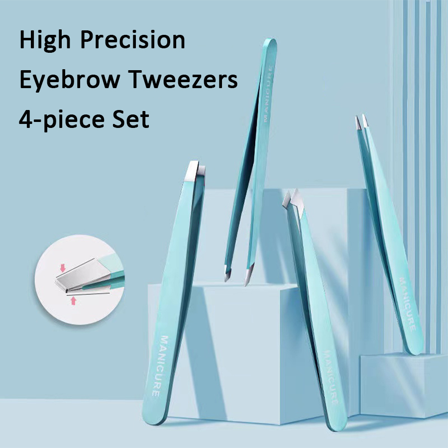 4 Pcs Colorful Eyebrow Tweezer – Beauty - Makeup - Eyes recenzja i cena