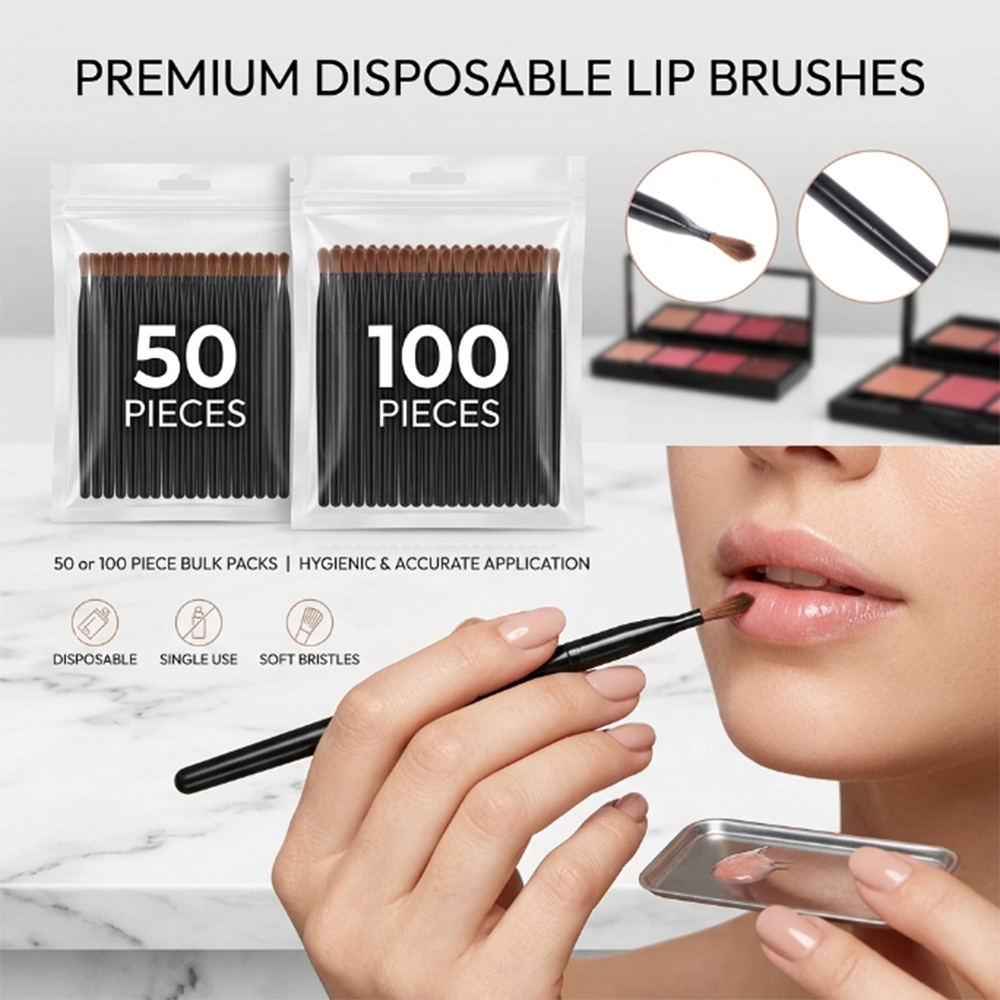 50/100pcs Disposable Lip Brush – Beauty And Makeup recenzja i cena