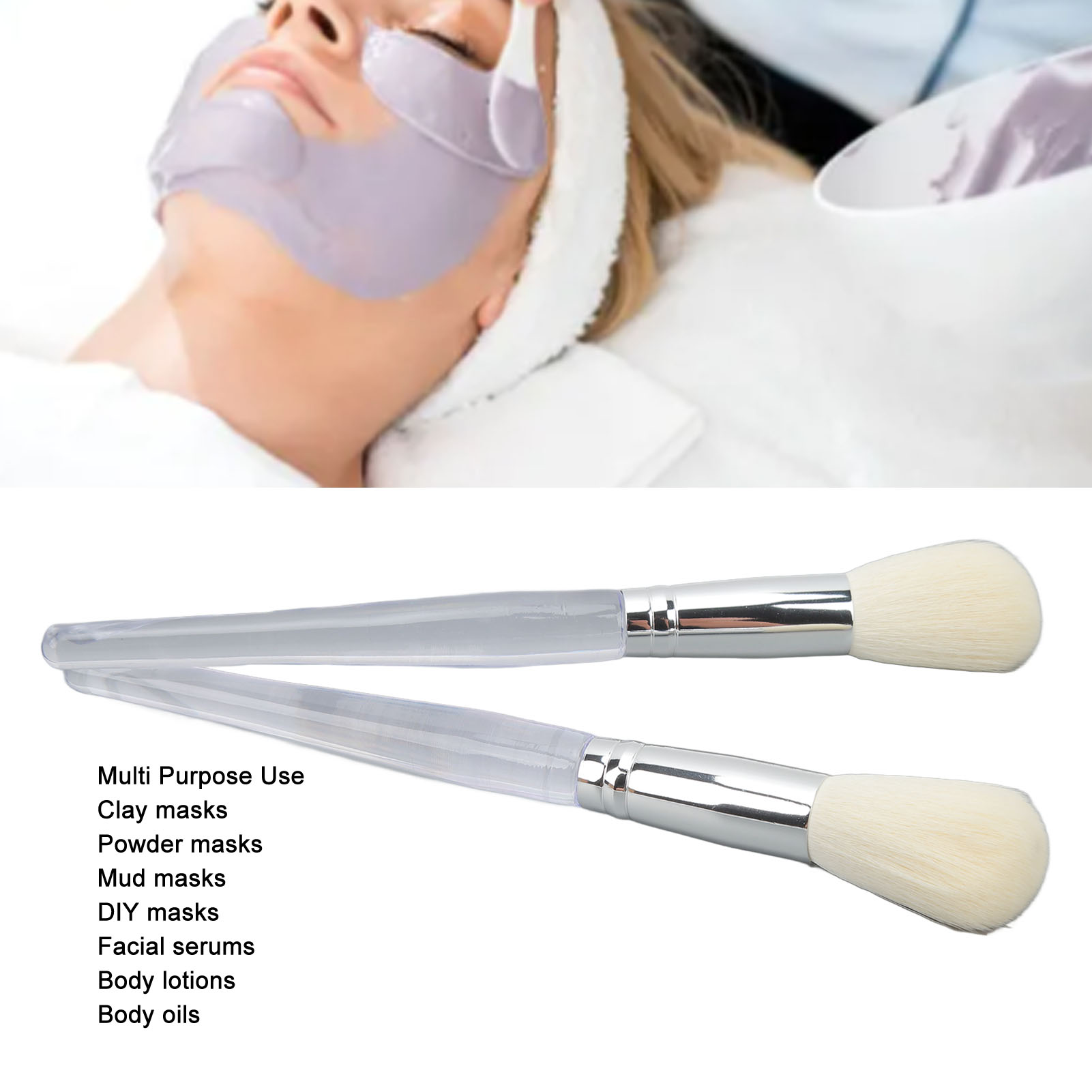 2 Pack Face Mask Brush Applica – Beauty Hair Makeup recenzja i cena