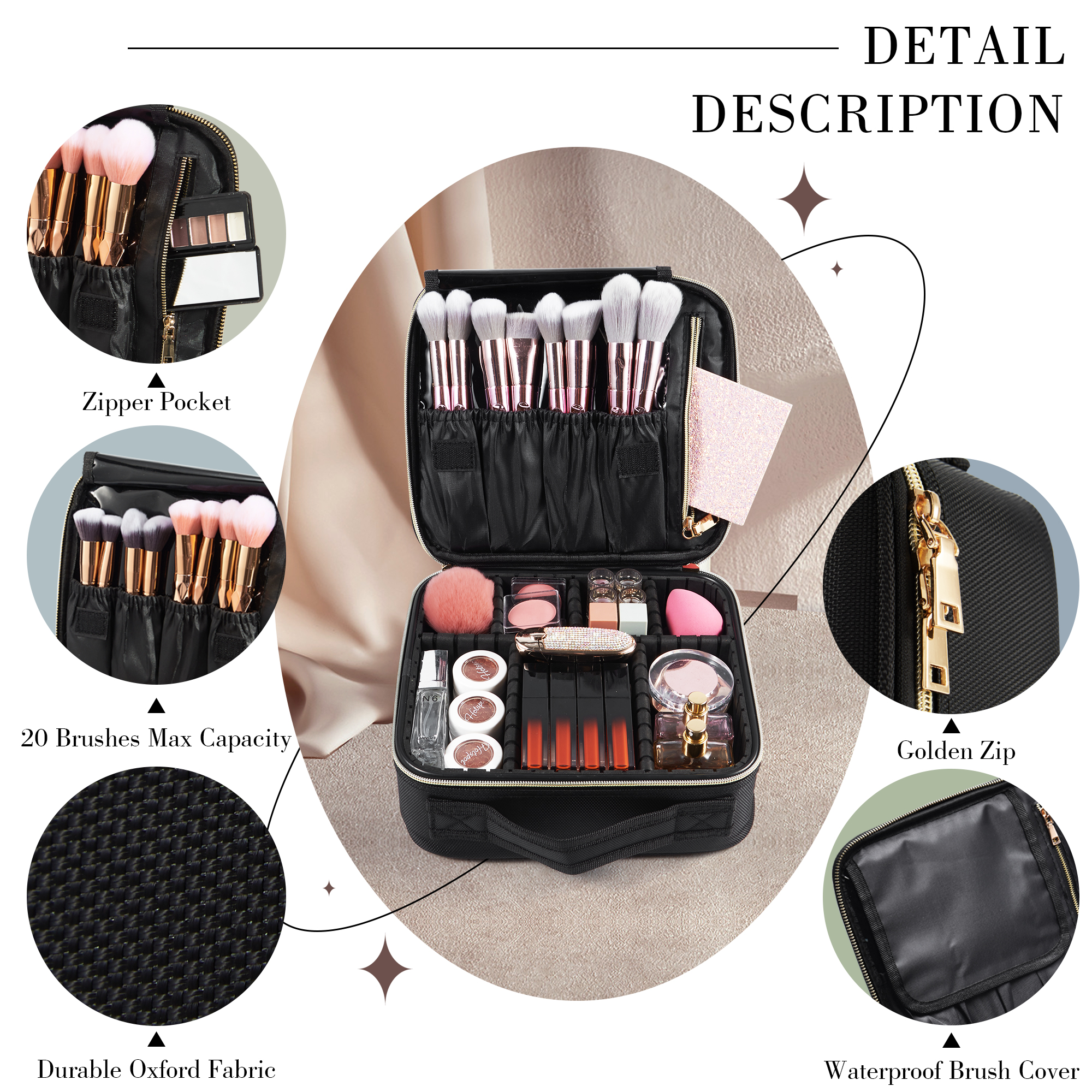 Cosmetic Case Makeup Bag Vanit – Beauty And Makeup recenzja i cena