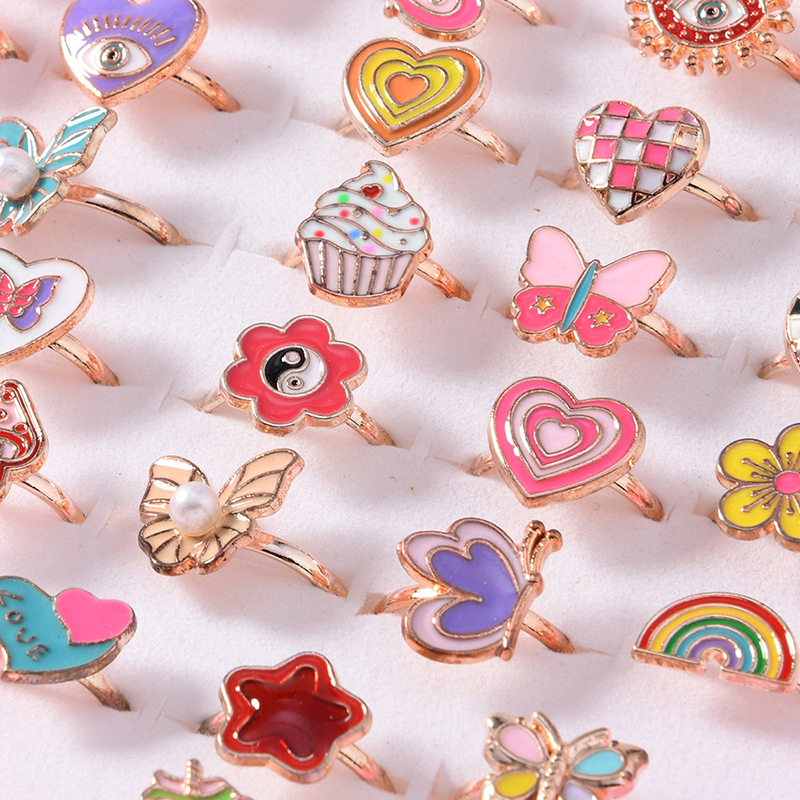 6/12/36pcs Adjustable Rings fo – Beauty Makeup For Kids recenzja i cena