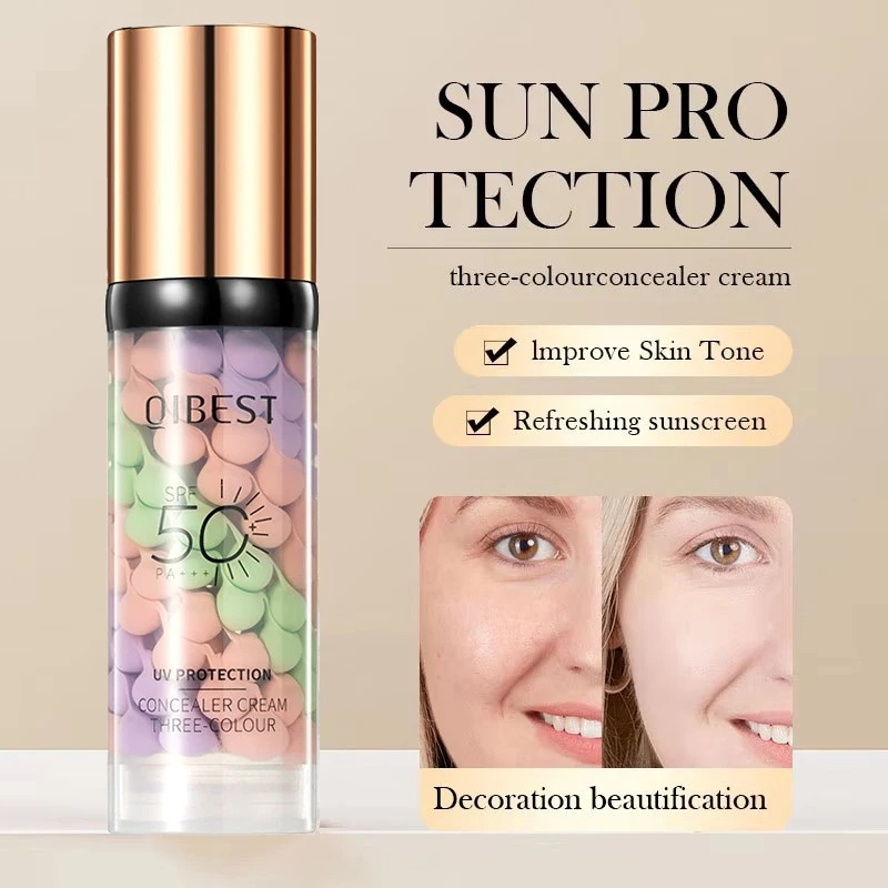Face Makeup Primer Tri-color C – Beauty Makeup Foundation recenzja i cena