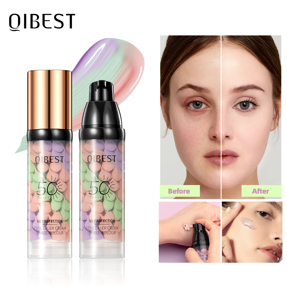 QIBEST Face Makeup Primer Tri- – Beauty Makeup Foundation recenzja i cena