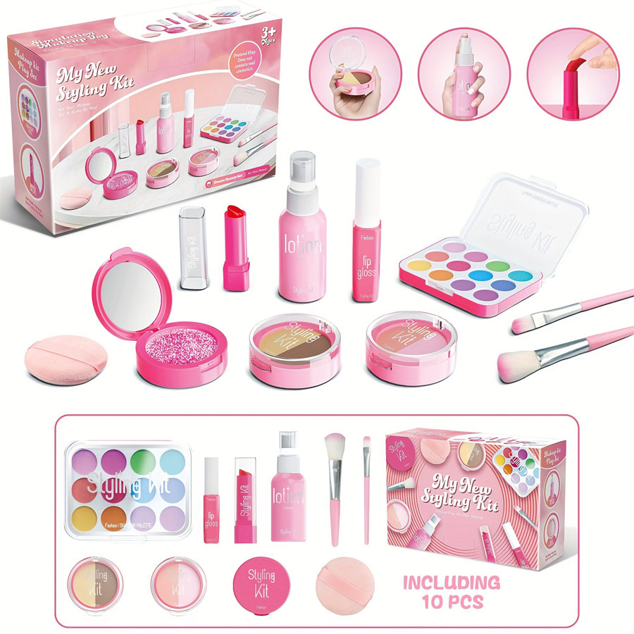 Kids Pretend Makeup Toy Set, N – Beauty Makeup For Kids recenzja i cena