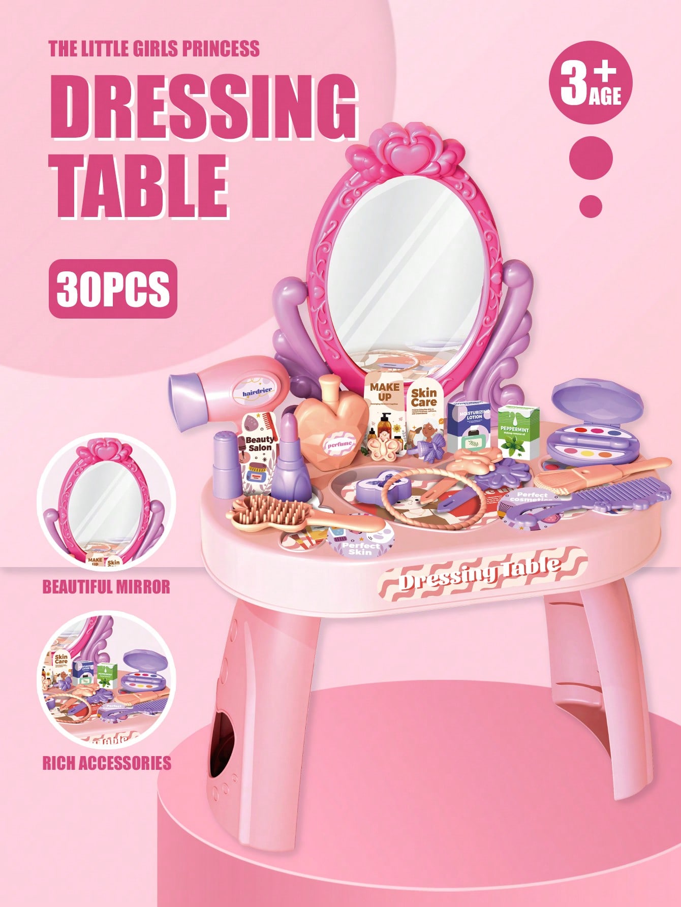 Kids Princess Vanity Dressing  – Beauty Makeup For Kids recenzja i cena