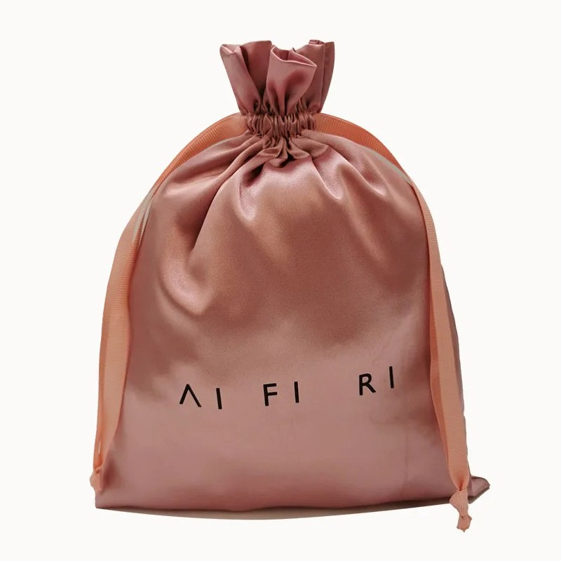 Custom Logo Satin Drawstring B – Beauty Flower Makeup recenzja i cena