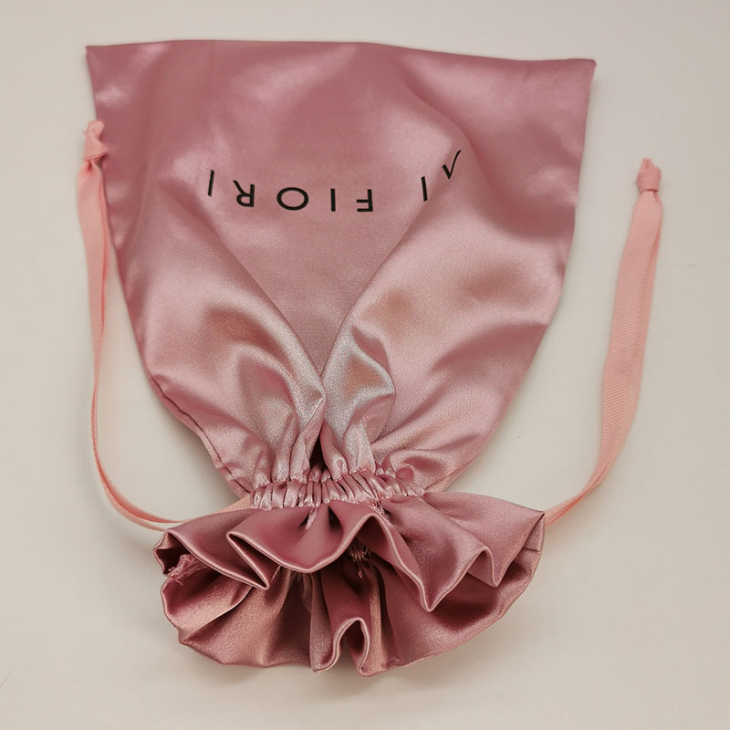 Custom Logo Satin Drawstring B – Beauty Flower Makeup recenzja i cena